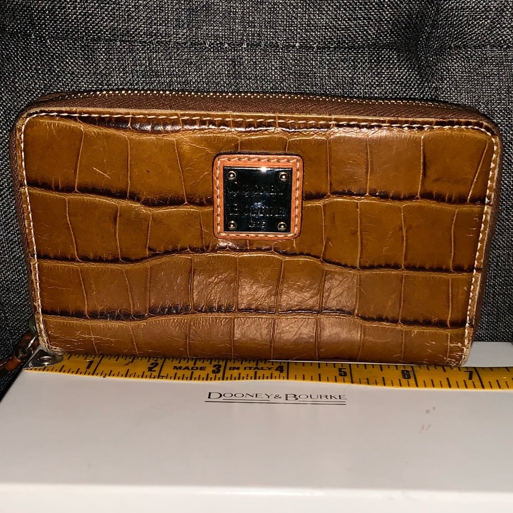 Authentic Dooney and Bourke Croc leather wallet